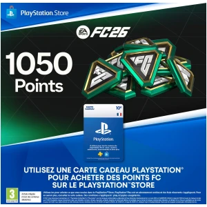 Carte Cadeau PlayStation 10€ - 1050 Points FC 25 PS4/PS5