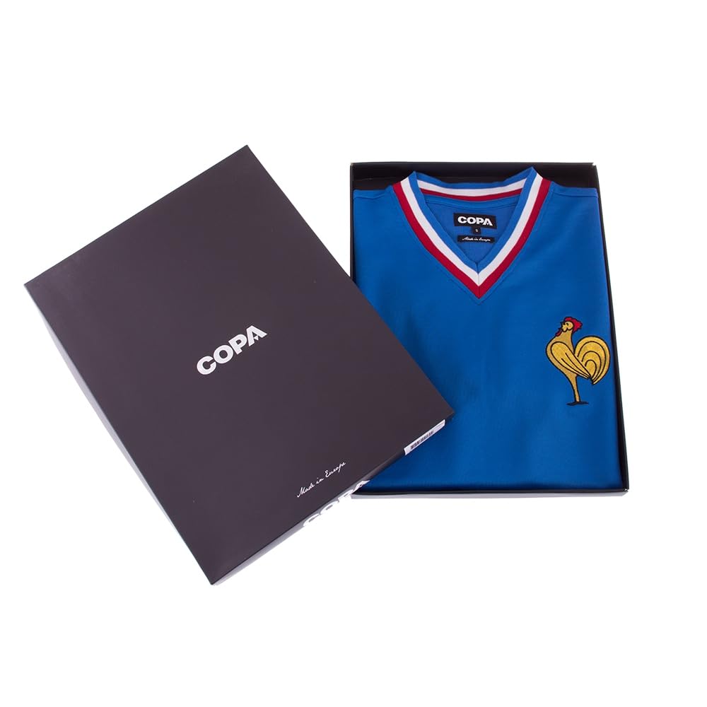 Maillot de Football Rétro Copa France 1971 - Homme - Bleu - Image 7