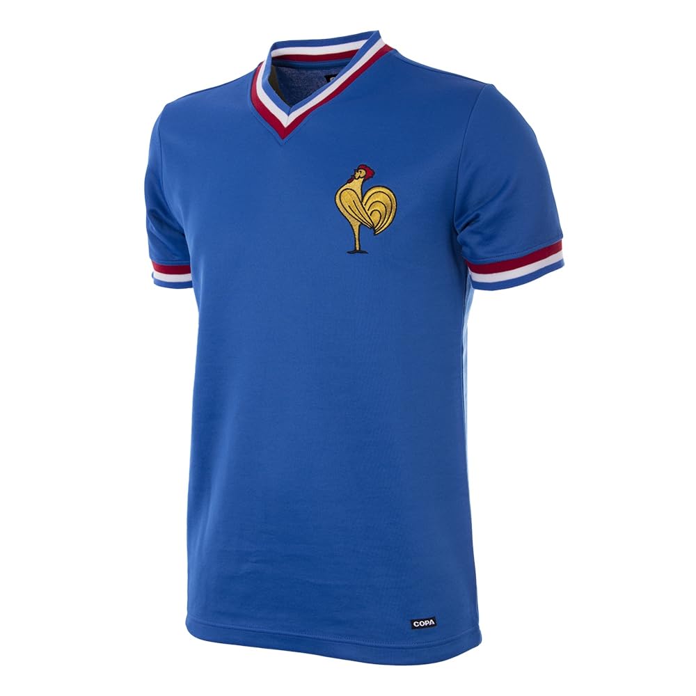 Maillot de Football Rétro Copa France 1971 - Homme - Bleu
