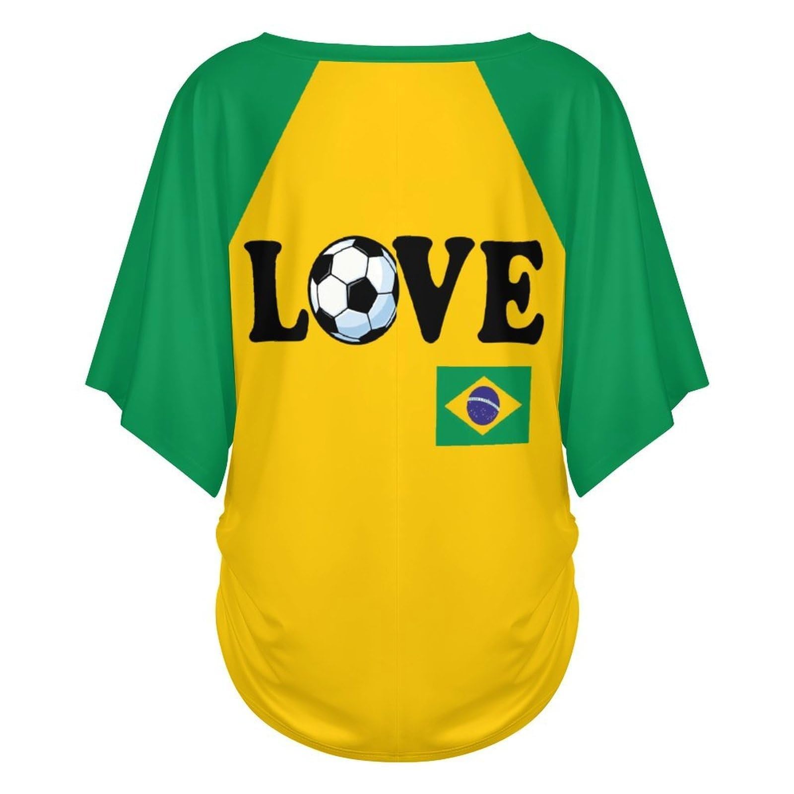 T-Shirt Personnalisé Femme Fan Foot Coupe du Monde 2026 Drapeau National - Image 4