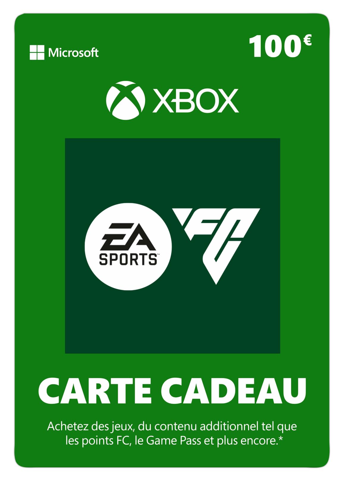 Carte Cadeau Xbox 100 EUR EA Sports FC 25 Code Digital