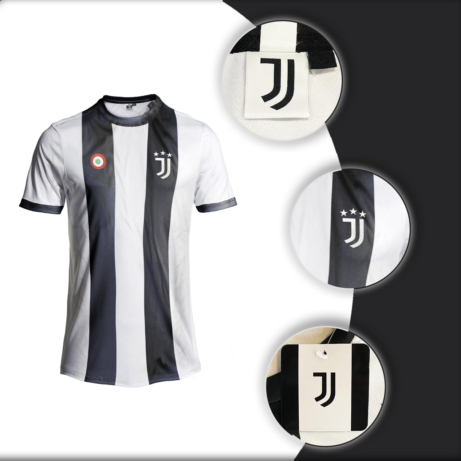 Maillot de Football Blanc Noir 2024 2025 Sportbaer Réplique - Image 5