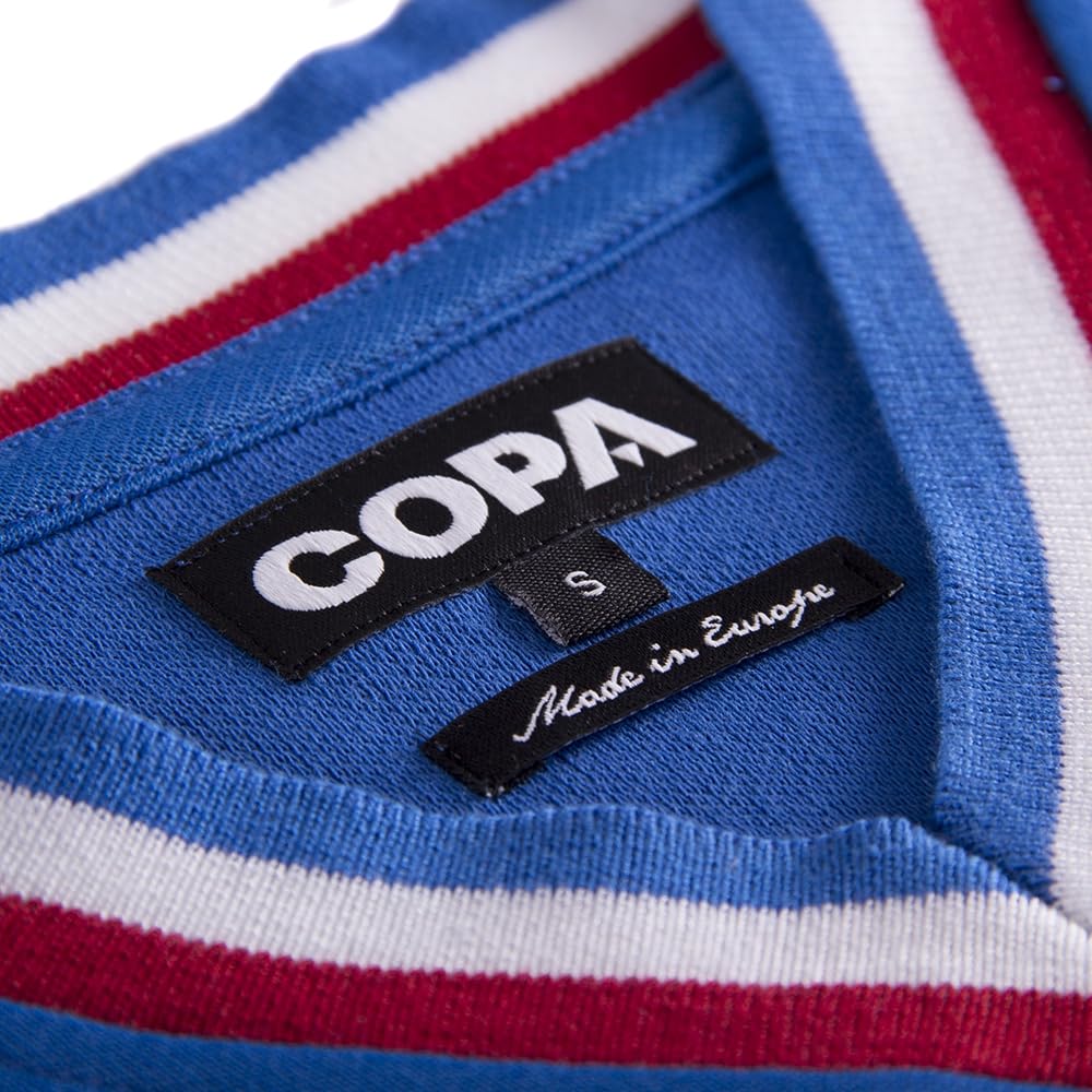 Maillot de Football Rétro Copa France 1971 - Homme - Bleu - Image 6