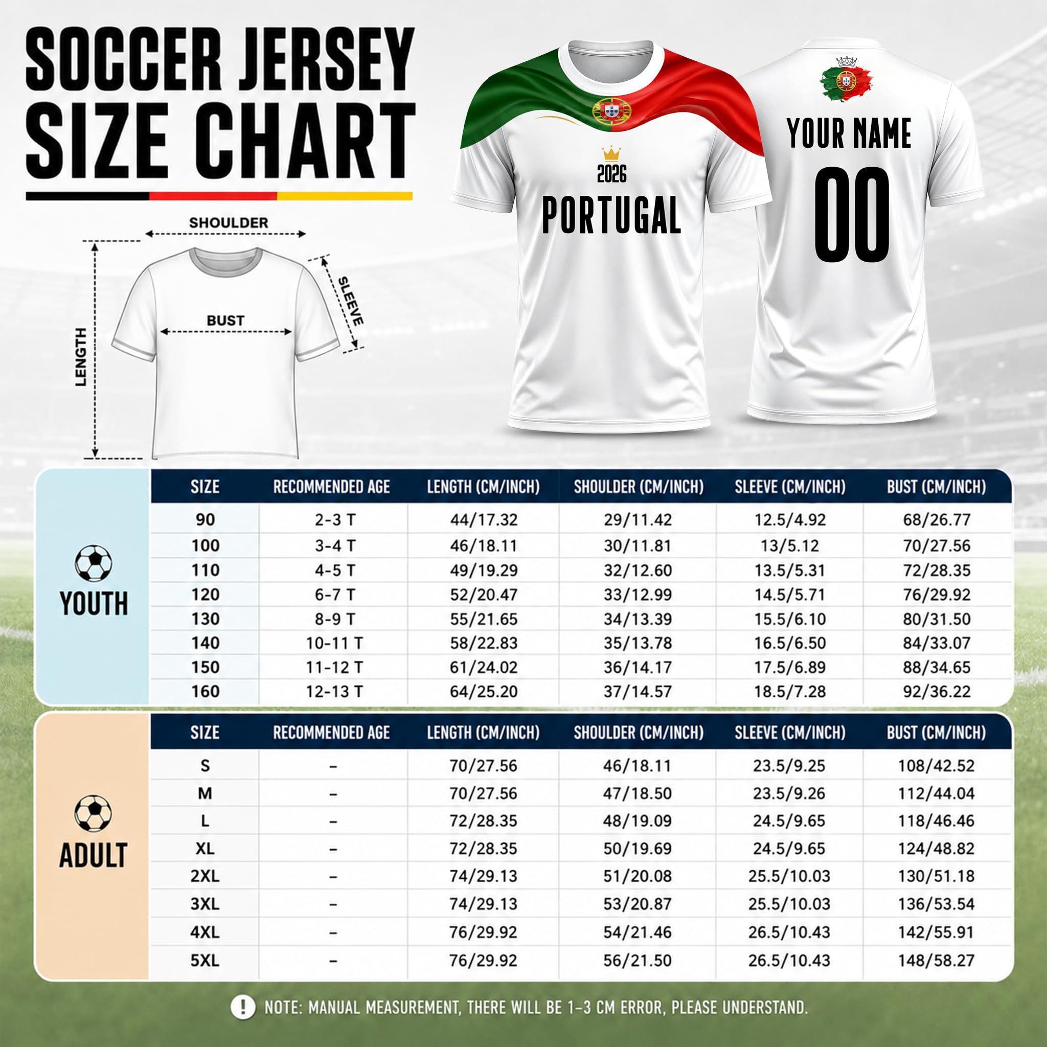 Maillot Football Personnalisable Coupe du Monde 2026 - 6 équipes avec nom et numéro - Image 5