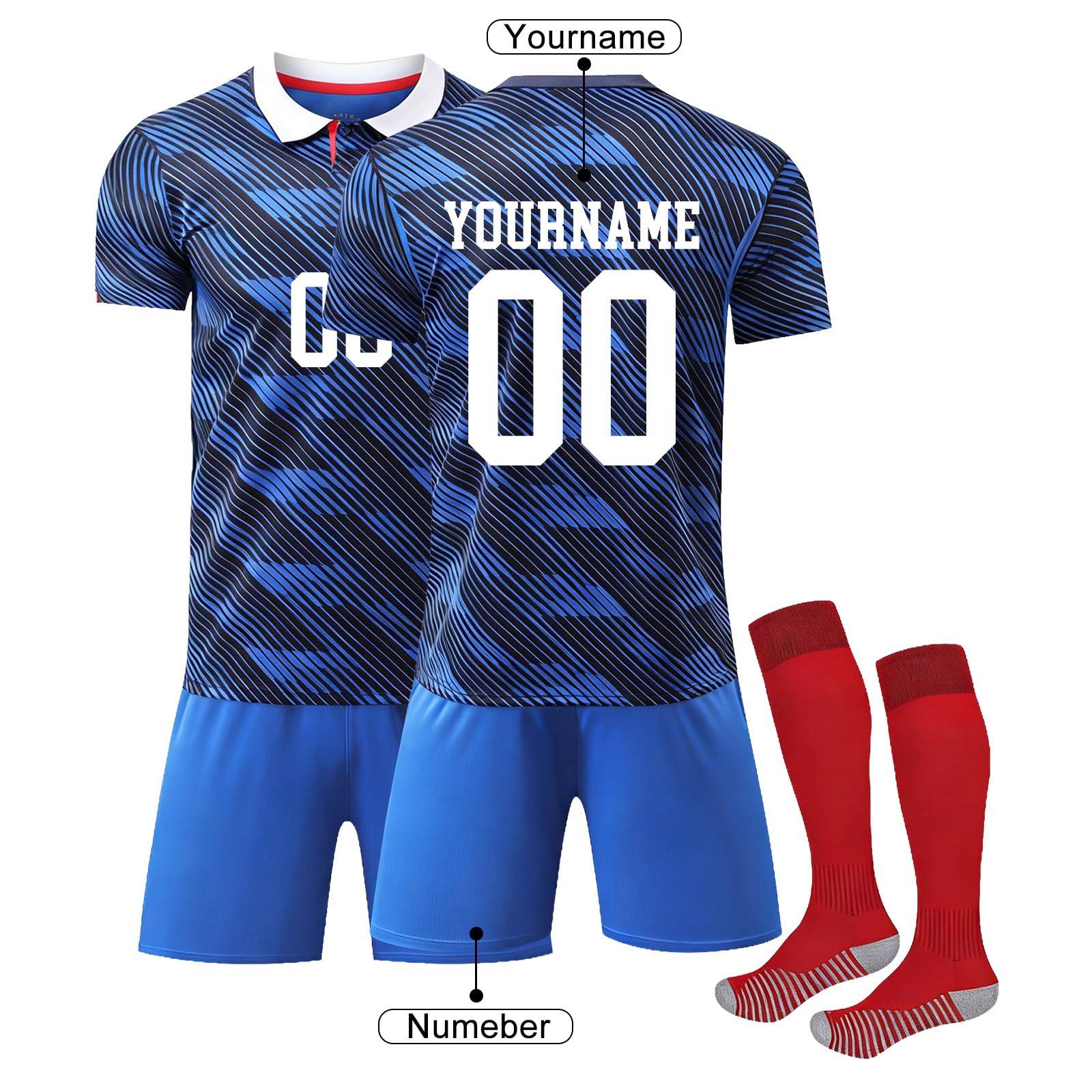 Maillot Coupe du Monde 2026 France Personnalisé Enfant Adulte - Image 2