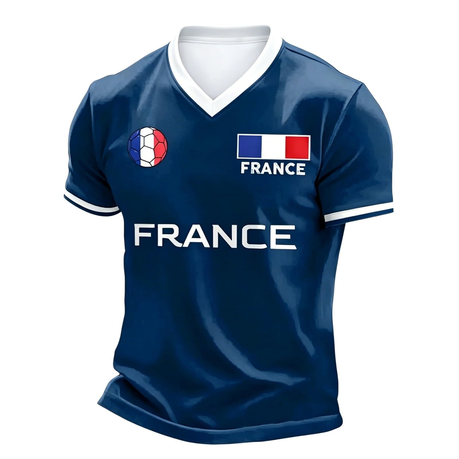 Maillot Équipe de France Foot 2026 Femme T-Shirt Fan Coupe du Monde - Image 5