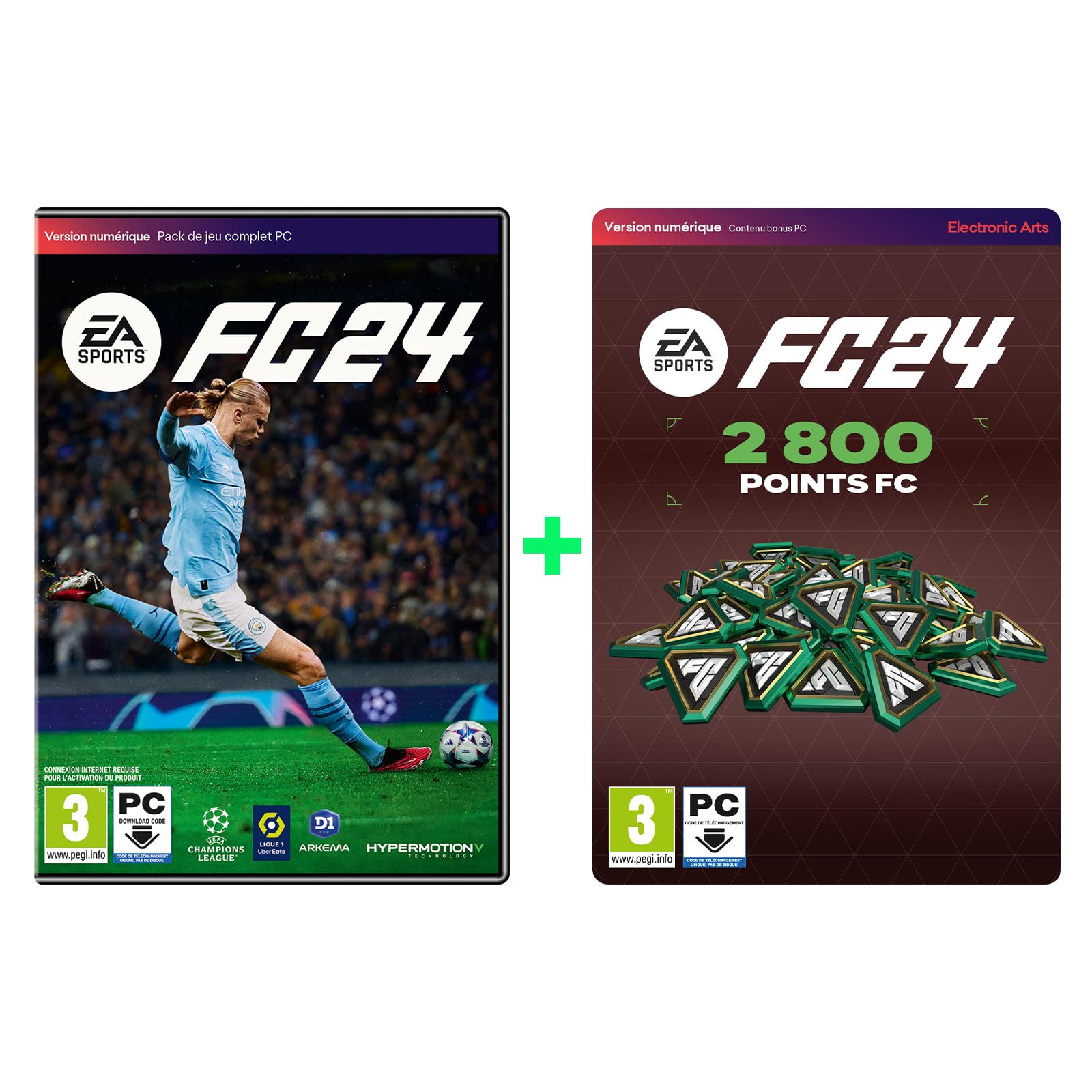 EA Sports FC 24 Standard Edition PC - Code Boîte + Ultimate Team 2800 Points