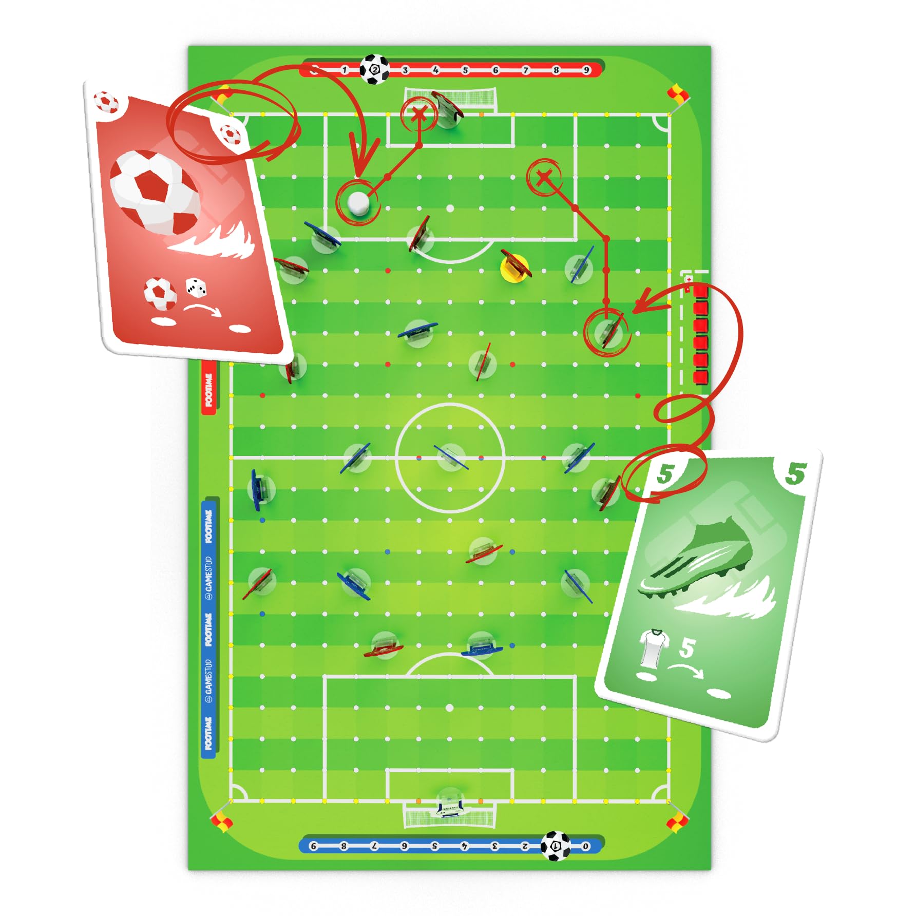 Jeu de Société Football FOOTIME - Matchs Rapides 2-4 Joueurs - Image 5