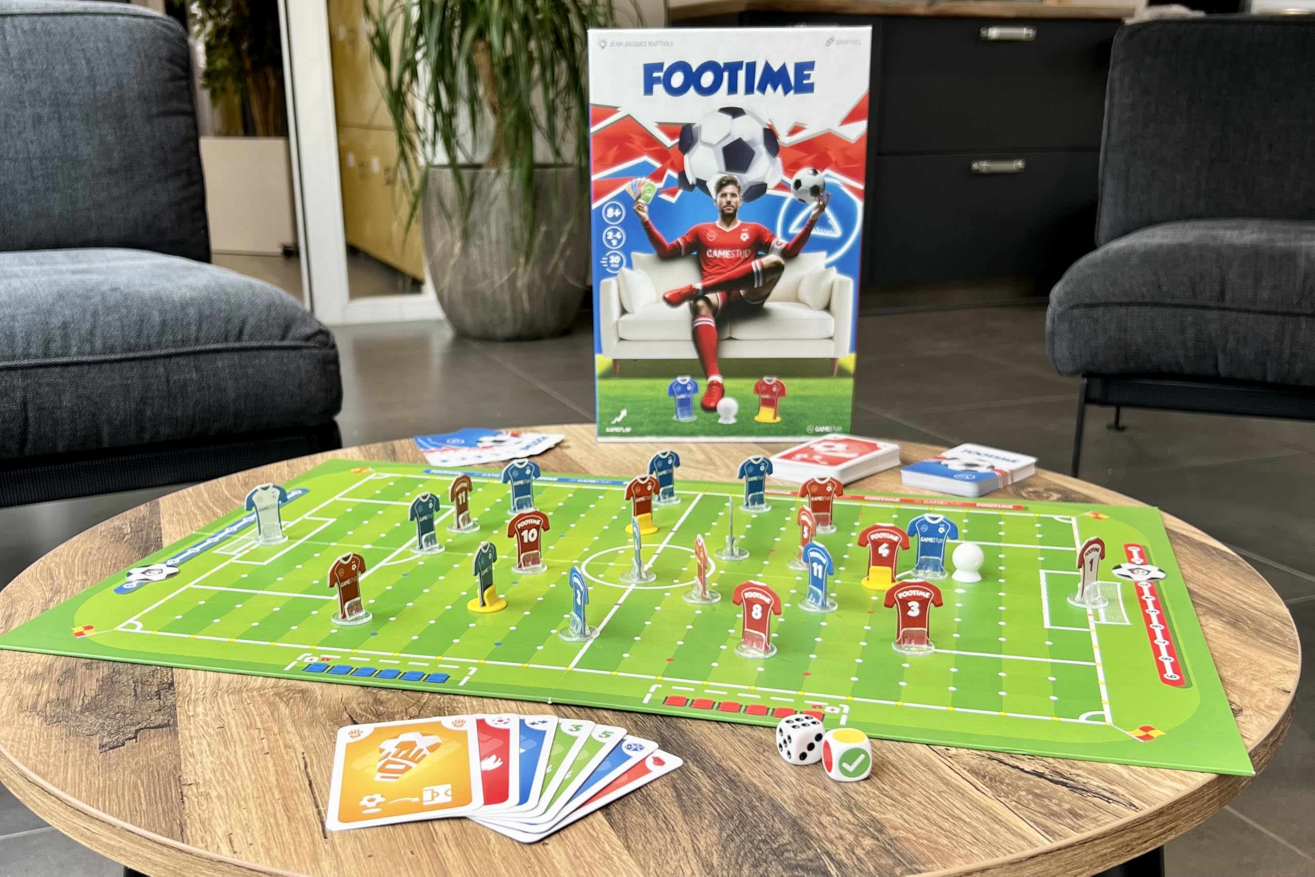 Jeu de Société Football FOOTIME - Matchs Rapides 2-4 Joueurs - Image 2
