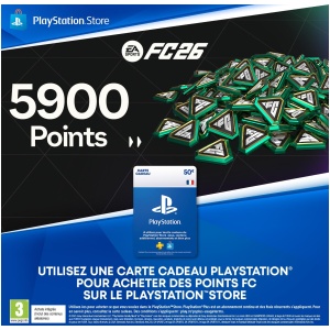 Carte Cadeau PlayStation 50€ - 5900 Points FC 25 PS4/PS5