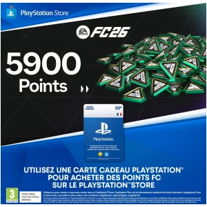 Carte Cadeau PlayStation 50€ - 5900 Points FC 25 PS4/PS5
