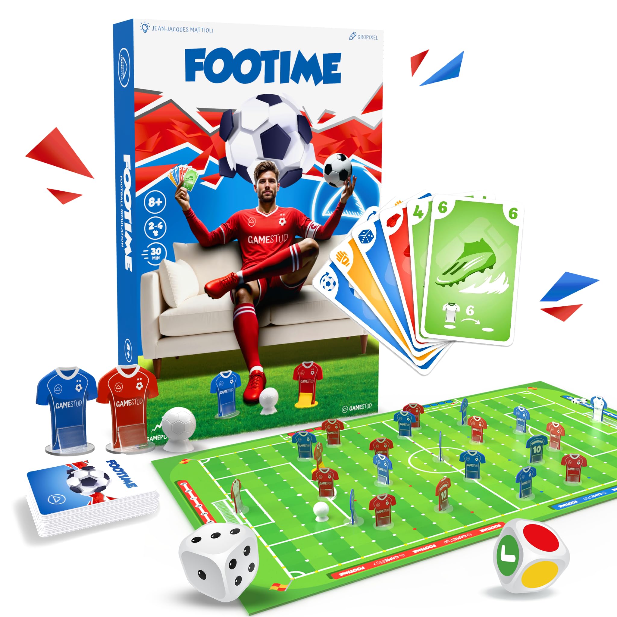 Jeu de Société Football FOOTIME - Matchs Rapides 2-4 Joueurs
